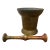 19th Century Oxidized Italian Bronze Mortar & Pestle For Sale