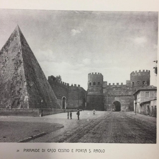 Victorian Antique Photogravures Rome, Italy - A Pair For Sale - Image 3 of 4