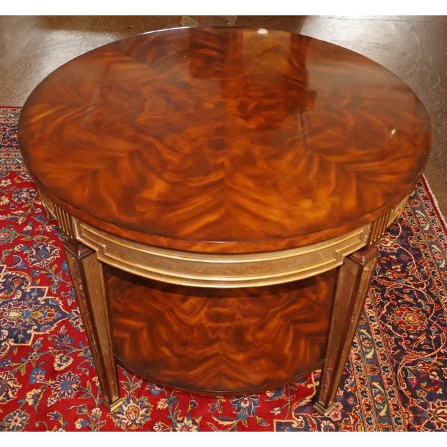Theodore Alexander Theodore Alexander Eglomosie Mahogany Two Drawer Center Table For Sale - Image 4 of 14