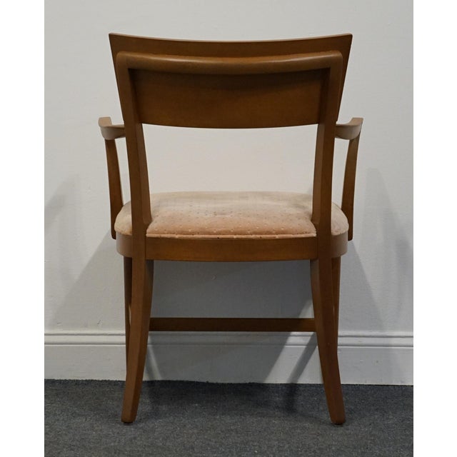 High End Vintage Maple MCM Mid Century Modern Inspired Contemporary Dining Arm Chair For Sale In Kansas City - Image 6 of 9
