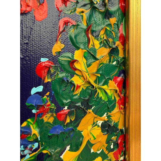 Yellow 1986 Van Johnson “Van’s Road” Original Acrylic Painting, Arles, France For Sale - Image 8 of 12