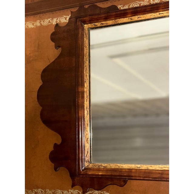 Gold Georgian Thomas Chippendale Phoenix Giltwood Mirror, 1760s For Sale - Image 8 of 12