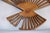 Japanese Rosewood Scuptured Wall Fan With Cherry Blossom Birds and Bamboo Trees For Sale - Image 9 of 9