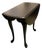 Mid 20th Century Queen Anne Drop Leaf Table-Black Painted-Side-Accent-Farmhouse-Small-End-Entry For Sale