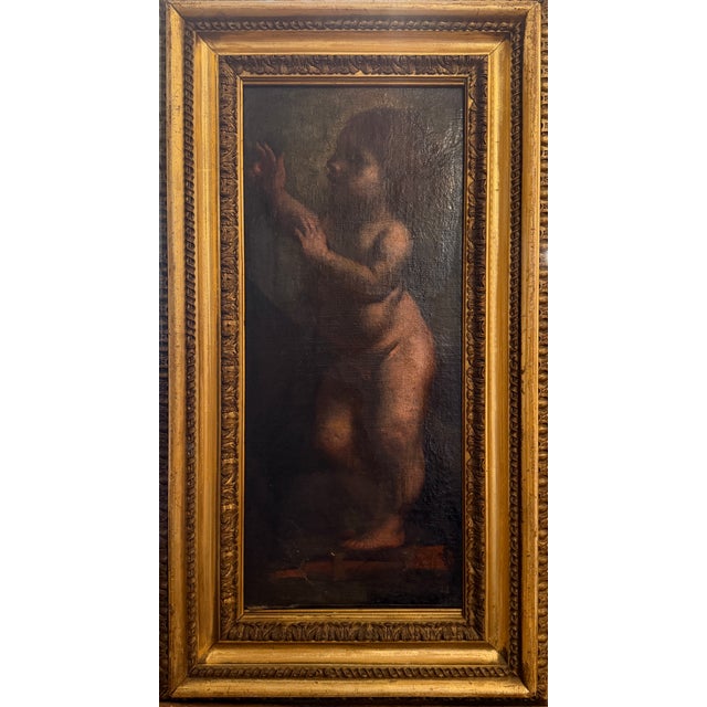 Cherub, Late 17th Century, Oil Painting, Framed For Sale - Image 6 of 6