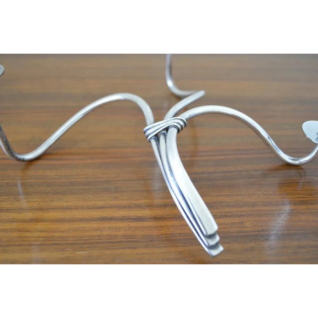 Scandinavian Calla Lily Candleholder by Hans Jensen, 1960s For Sale - Image 4 of 7