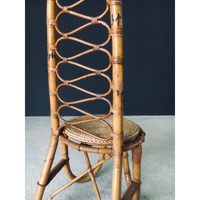 Mid-Century Bamboo High Back Chair from Rohé Noordwolde, Netherlands, 1960s For Sale - Image 18 of 18