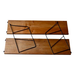 Mid-Century Modern Scandinavian String Shelf, 1950s For Sale