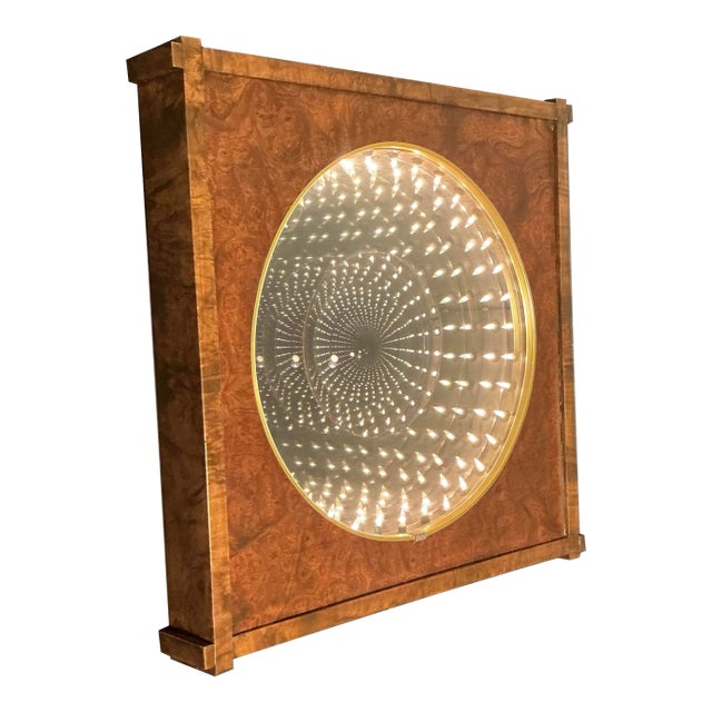 Mid-Century 3-D Infinity Wall Light, Late 60's Early 70's For Sale