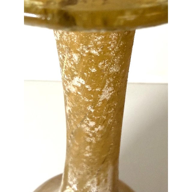 Black and Yellow Scavo Glass Bottle Vase by Gino Cenedese, 1970s For Sale - Image 9 of 16