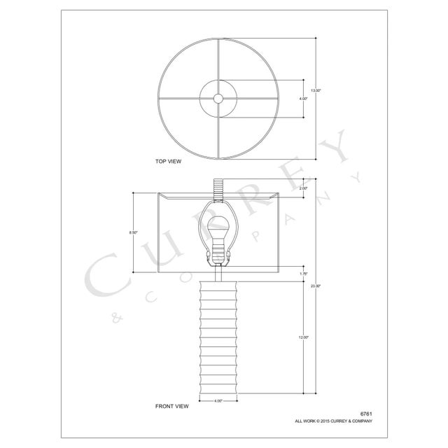 The Snowdrop Table Lamp is made of natural sandstone with finely carved ridges accentuating its cylindrical column. The...