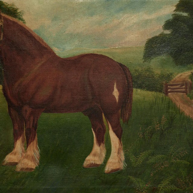 Pair of Antique English Horse Paintings For Sale - Image 14 of 17