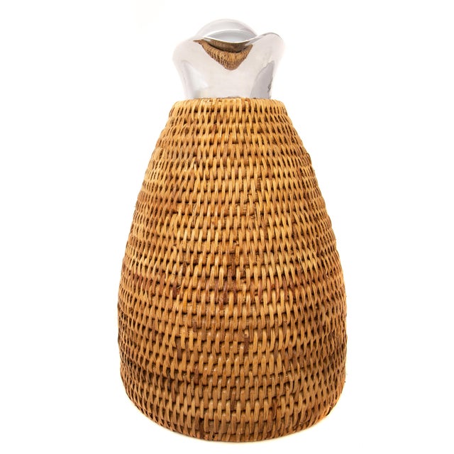 Artifacts Rattan hand woven glass line thermos provides the perfect accent to any table with a tight weave, durable...
