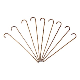 Antique Bamboo Walking Canes Collection For Sale