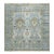 9x12 Gray Hand-Knotted Wool Framed Rosettes Geometric Modern Carpet Rug For Sale