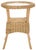 Wood Damary Wicker Rattan Accent Table in Natural with Glass Top For Sale - Image 7 of 7