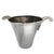1940s 1940s Art Deco Chromed Aluminum Ice Bucket W/ Lucite Clear Feather Handles For Sale - Image 5 of 11