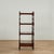 Handsome 19th century English etagere handcrafted in mahogany with four tiers on classic tuned supports with finials at...