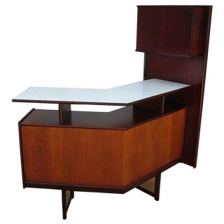 Afromosia & Teak Cocktail Bar Cabinet For Sale