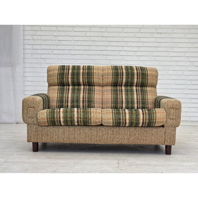 Danish 2-Seater Sofa in Furniture Wool by Nisbo Horsens, 1980s For Sale - Image 16 of 16