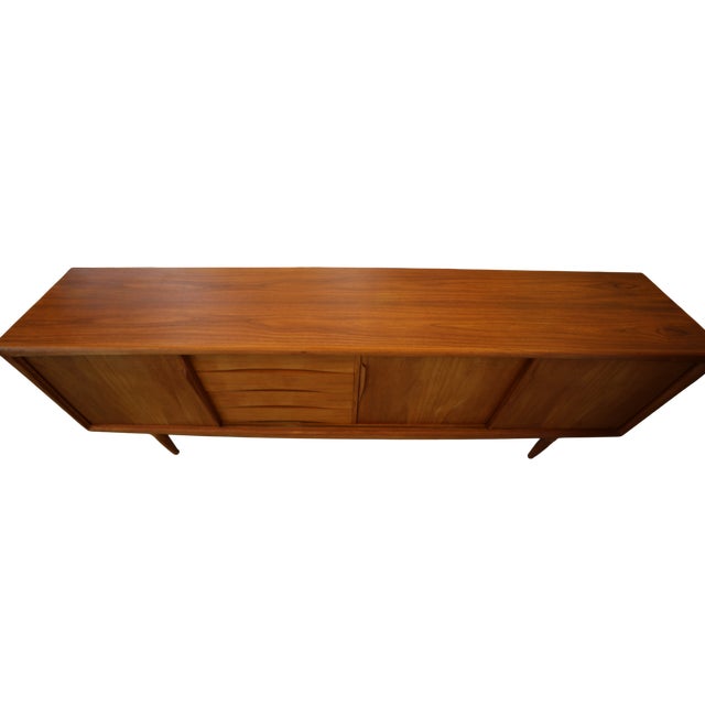 Mid-Century Modern Vintage Sideboard in Teak by Axel Christensen for Omann Jun, 1960s For Sale - Image 3 of 18