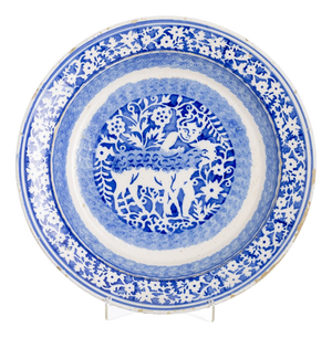 19th Century Earthenware Plate from Gaia or Coimbra