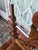 Copper Antique Carved Wood Vanity Dresser With Mirror For Sale - Image 8 of 12
