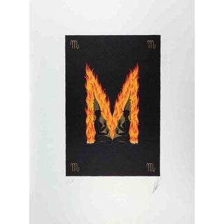 Erté, Nude Letter M, 1976, Lithograph For Sale