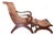 Plantation Mahogany Chair With Matching Ottoman For Sale