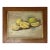 Vintage Still Life Lemons Impressionist Painting Oil on Board For Sale