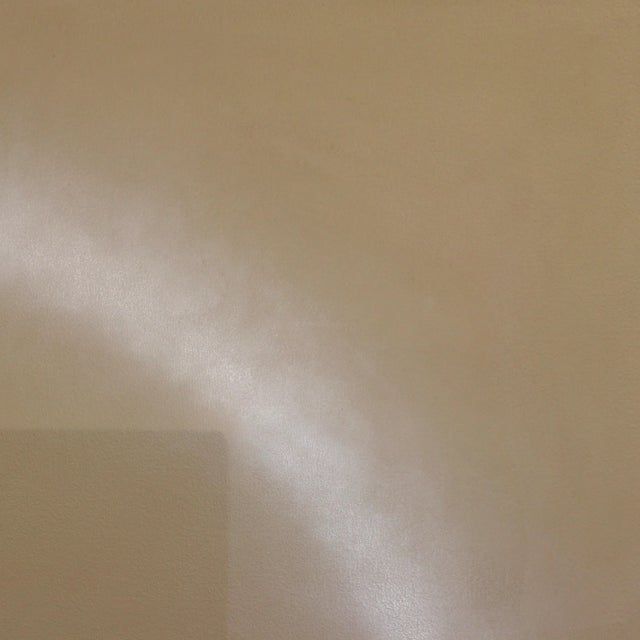 Contemporary Circle Square 2 Beige on Tan - Abstract Minimalist Sculptural Original Artwork by Len Klikunas For Sale - Image 3 of 9