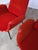 Mid-Century Red Fabric Armchairs in style of Alvin Lustig, 1970s, Set of 2 For Sale - Image 4 of 18