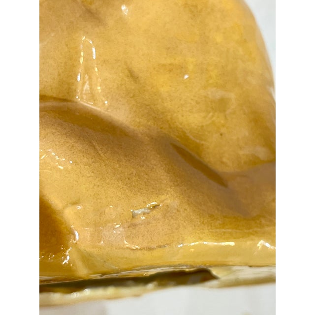 Vintage Mid Century Ceramic Lion Cub Statue For Sale - Image 15 of 15