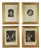 Figurative Scenes, 19th Century, Engravings, Framed, Set of 4 For Sale