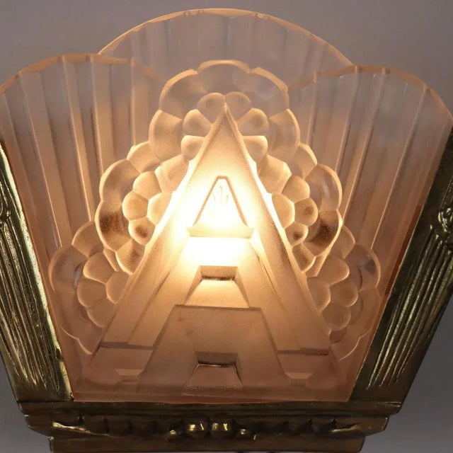 Vintage Art Deco Wall Lamp, Italy, 1940s For Sale - Image 3 of 10