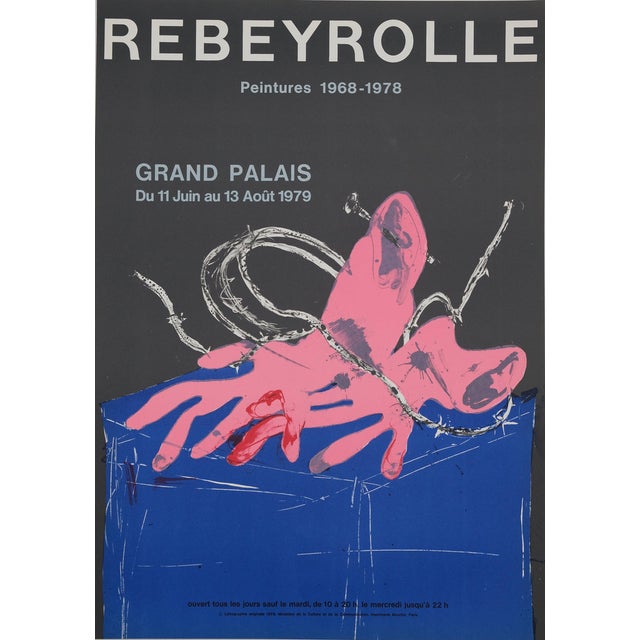 Paul Rebeyrolle, Les mains ensanglantées, Lithograph For Sale