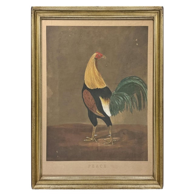 Framed Pair of 19th Century 'War' and 'Peace' Hand-Tinted Lithographs For Sale - Image 4 of 13