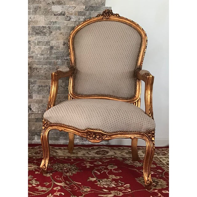 Accent Chair Louis Xv, French Chair, Handmade, Antique Vintage