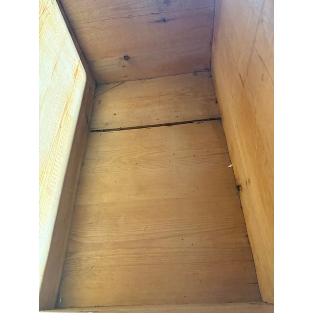 Antique Pine Trunk / Blanket Box From England For Sale - Image 13 of 18