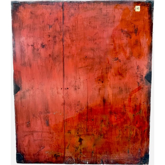 Antique Japanese Meiji Period Tansu Chest of Drawers Iron Hardware Elm Wood For Sale - Image 12 of 12