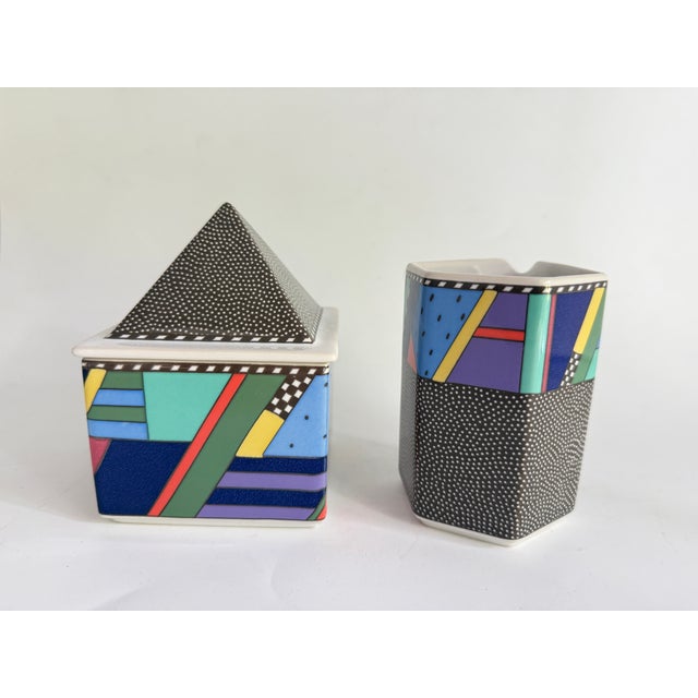 Item: Sugar bowl 0.2 L and creamer 0.2 L Manufacturer: Rosenthal Series: Scenario Design: Metropol Material: Ceramic...