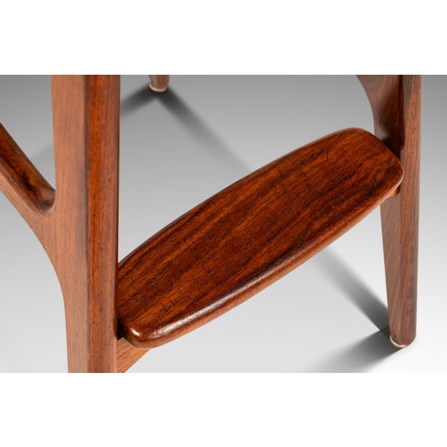 Set of Two ( 2 ) Danish Modern Model Od-61 Counter Height Bar Stools in Rosewood by Erik Buch for o.d. Mobler, Denmark, 1960's For Sale - Image 16 of 18