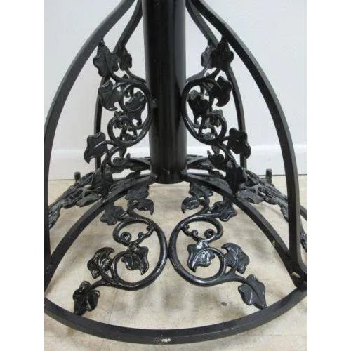 Vintage French Regency Metal Ivy Dining Table Base For Sale In Philadelphia - Image 6 of 11