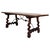 18th Dining or Console Table of Walnut with Lyre Legs and Heavy Top, Spain For Sale - Image 9 of 18