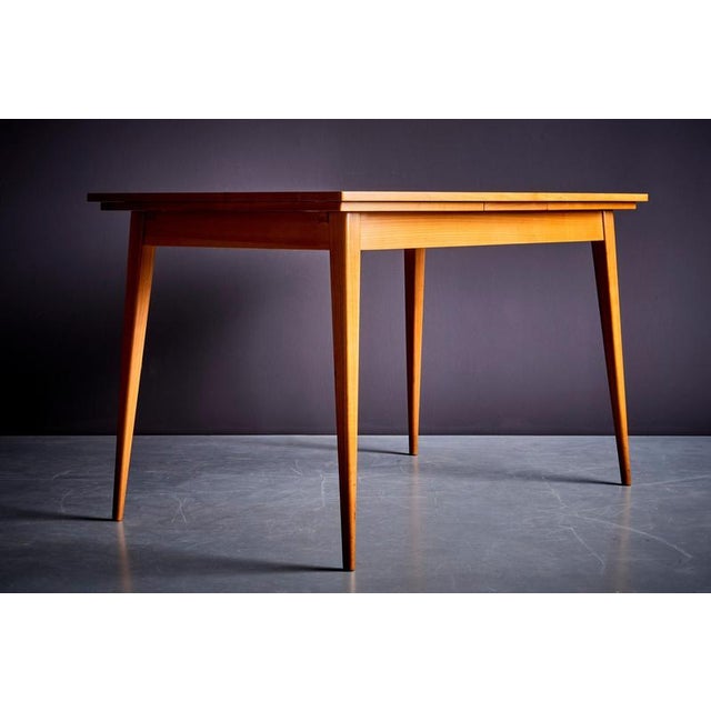 Dining Table in Cherry Wood attributed to Ernst-Martin Dettinger, 1960s For Sale - Image 6 of 10