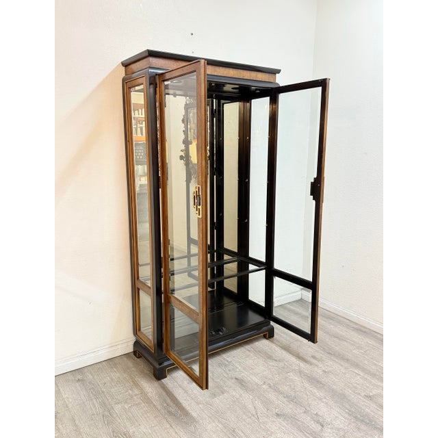 Vintage Asian Modern Curio Cabinet For Sale - Image 10 of 11