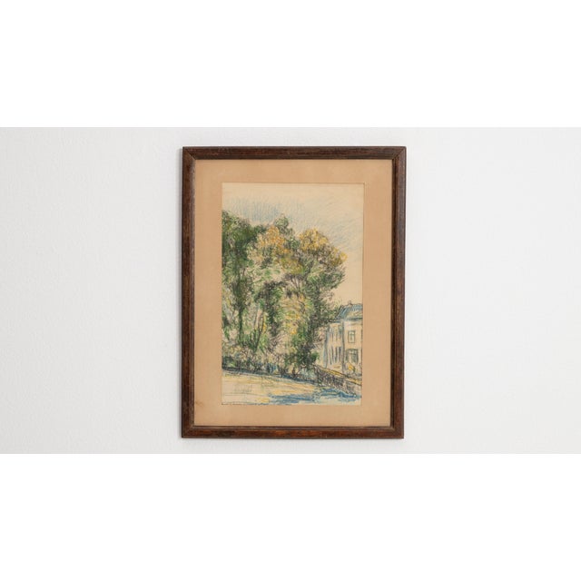 Early 20th Century Belgium Amber Wood Drawing For Sale In Greensboro - Image 6 of 15