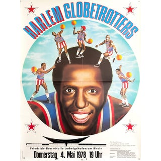 Harlem Globetrotters Event Poster from Luigi Castiglioni, 1978 For Sale
