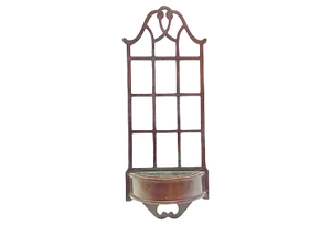 Vintage Trellis Sheraton-Style Wall Cachepot