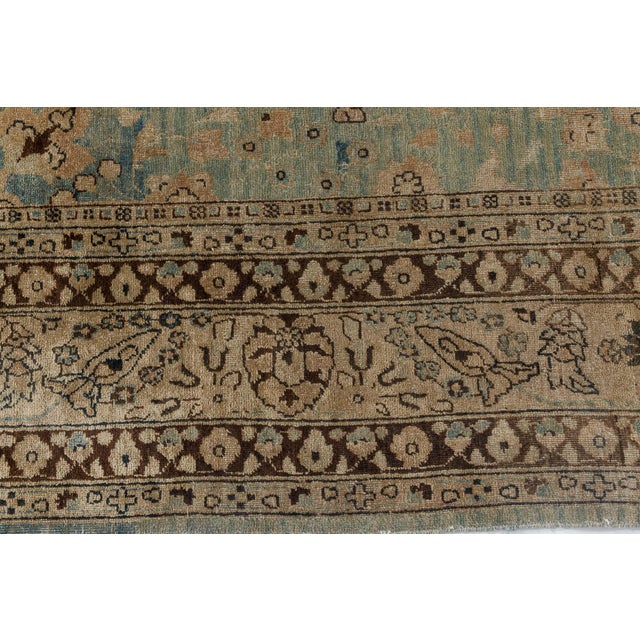 Late 19th Century 19th Century Persian Tabriz Carpet For Sale - Image 5 of 7